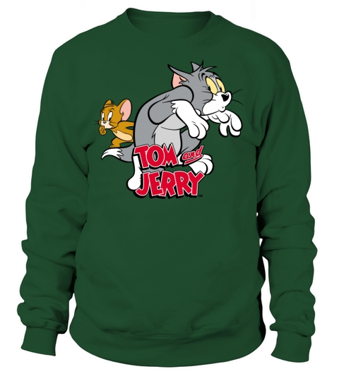 Tom and Jerry Tiptoeing Women's Sweatshirt