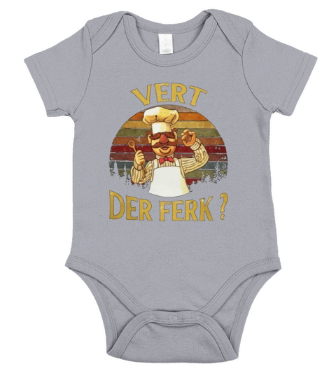 Swedish - Chef Vert-Der-Ferk Vintage - Coffee Mug (colored) Short Sleeve Baby One-Piece