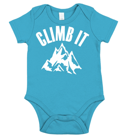 CLIMB IT mountain climbing sport Short Sleeve Baby One-Piece