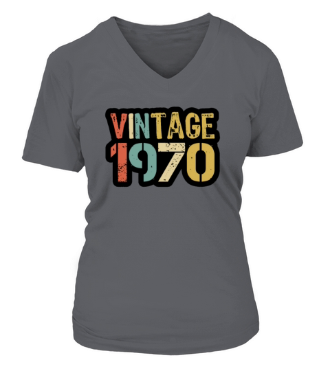 vintage 1970 Women's V-Neck T-shirt