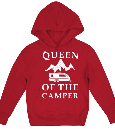 Queen of the RV - Camping Camper Vacation Gift Kids Hoodie