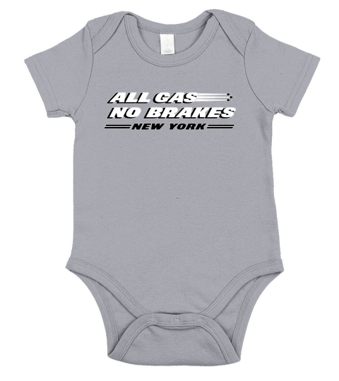 All gas no brakes New York Short Sleeve Baby One-Piece