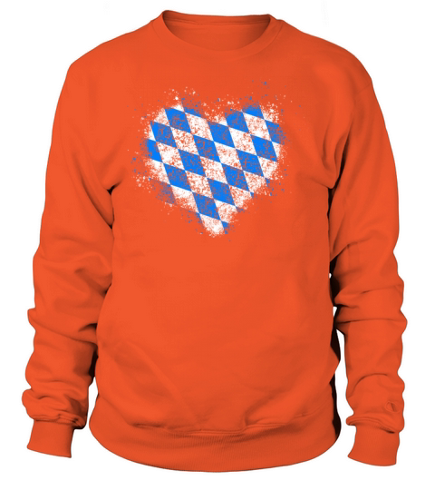 Heart Bavaria Flag Vintage Women's Sweatshirt