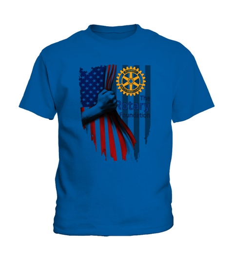 The Rotary Foundation   American Flag Kids T-Shirt