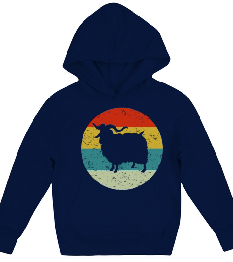 Retro vintage sheep Kids Hoodie
