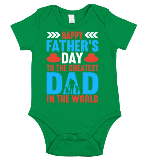 Happy fathers day 01 Short Sleeve Baby One-Piece