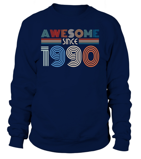 1990 Vintage born in Retro age Birthday gift idea Women's Sweatshirt