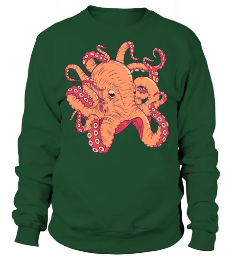 cool-octopus-ocean-marine-animal-sea Women's Sweatshirt