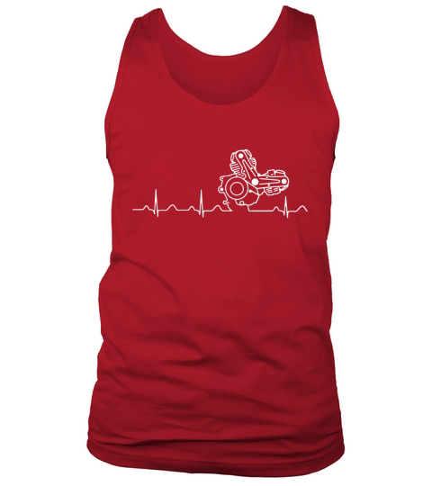 Ducati Heartbeat white Tank Top Unisex