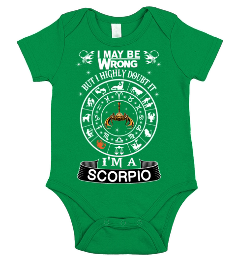 I AM A SCORPIO Short Sleeve Baby One-Piece