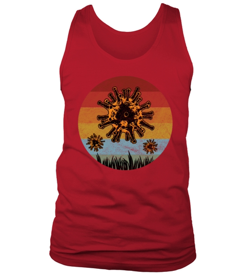 Corona Virus Retro Men's Tank Top