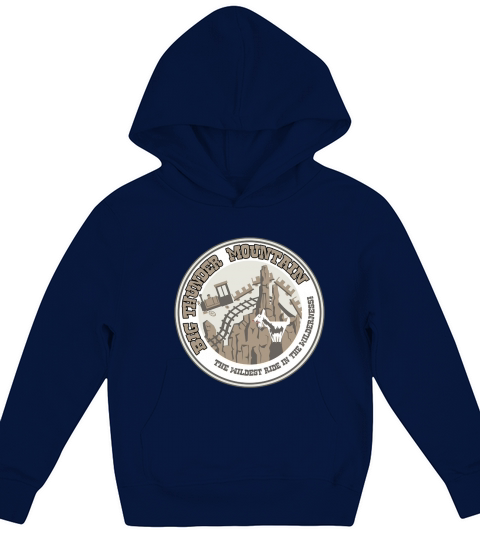 big-thunder-mountain-gray Kids Hoodie