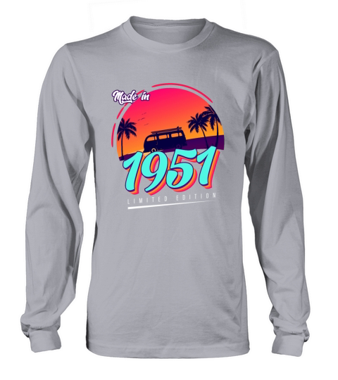 Vintage 1951 70th Birthday Est 1951 Men's Long Sleeve