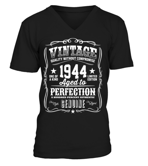 Vintage 1944 Aged to Perfection Men's V-Neck T-shirt