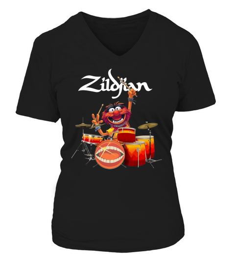 The Muppet Playing Drum For Avedis Zildjian Shirtc V-neck T-Shirt Woman