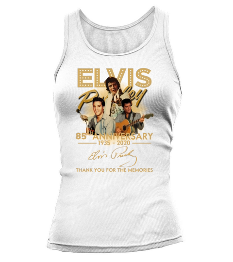 Elvis Presley 85th anniversary thank you for the memories signature Tank top Woman