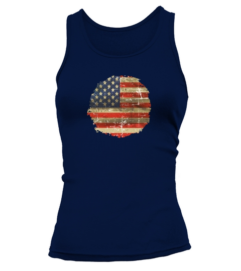12 Vintage Distress US Flag 1 Tank top Woman