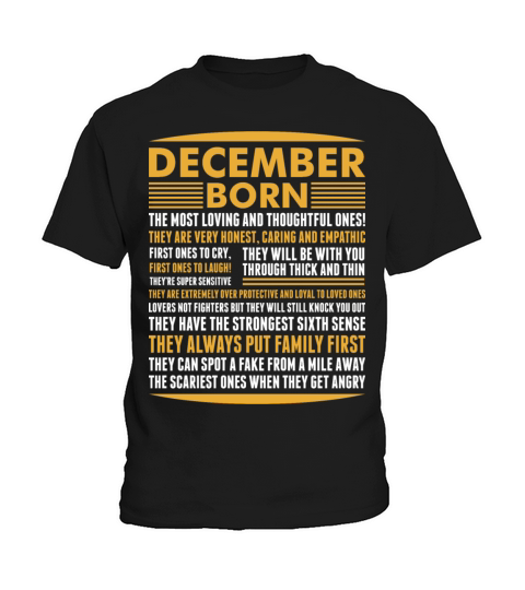 December Born Tshirt Kids T-Shirt