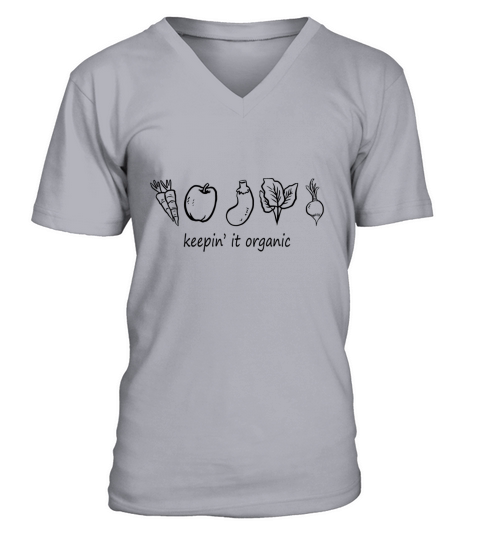 Keeping it organic vegetables fruit vegan gift V-Neck T-shirt