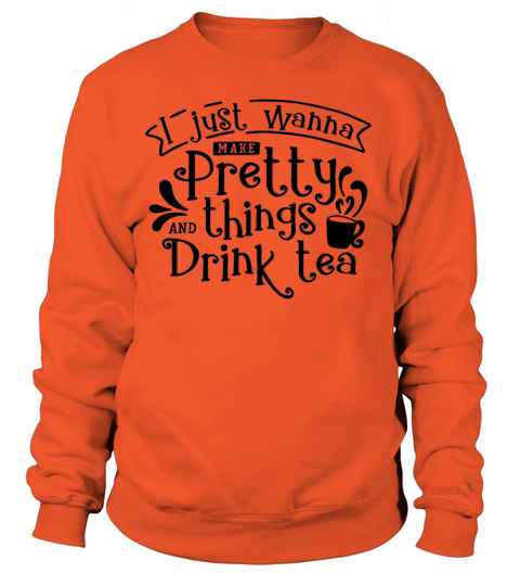 TEA LOVERS TEA printS - CRAFTING AND TEA Women's Sweatshirt