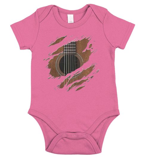Guitar Shirtacoustic Guitar Shirt Short Sleeve Baby One-Piece