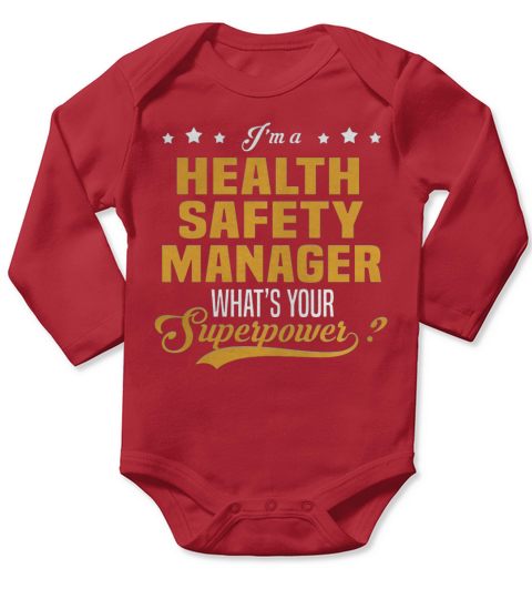 Health Safety Manager Long Sleeve Baby One-Piece