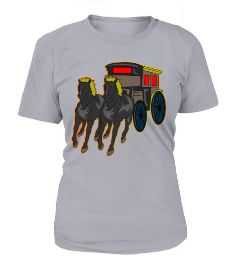 Horse-drawn carriage Halloween T-Shirt Woman