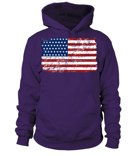 USA Flag - Vintage Look Women's Hoodie