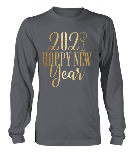 2020 wine new year gold Men's Long Sleeve