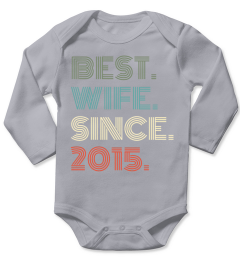 Womens 1st Wedding Anniversary Gift Wife Since Long Sleeve Baby One-Piece