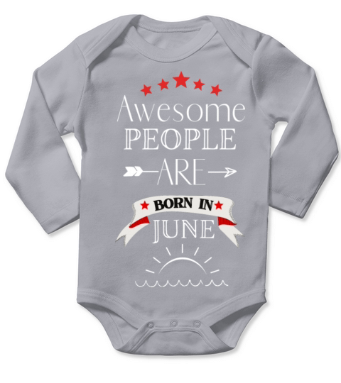 June Born Long Sleeve Baby One-Piece