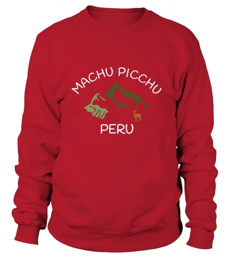 Machu Picchu Souvenir  Peru  Inca Citadel Llama Sweatshirt Unisex