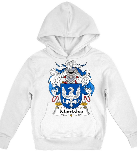 Montalvo Family Crest Spanish Family Crests Kids Hoodie