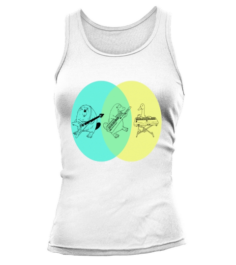 Keytar Platypus Venn Diagram - Womens Performance T-Shirt 1 Tank top Woman