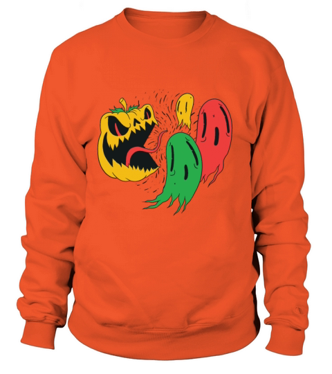 pumpkin eating ghosts Women's Sweatshirt