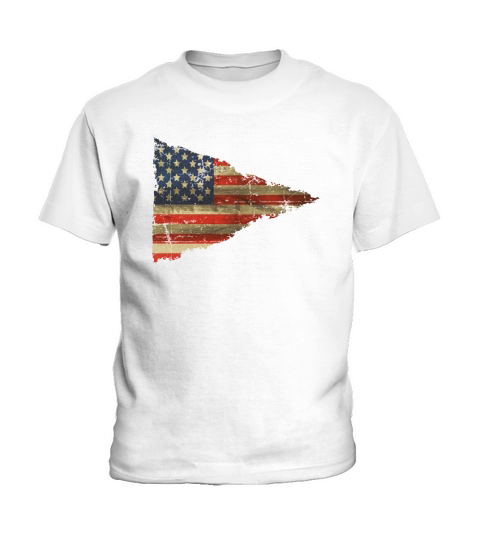 12 Vintage Distress US Flag 6 Kids T-Shirt