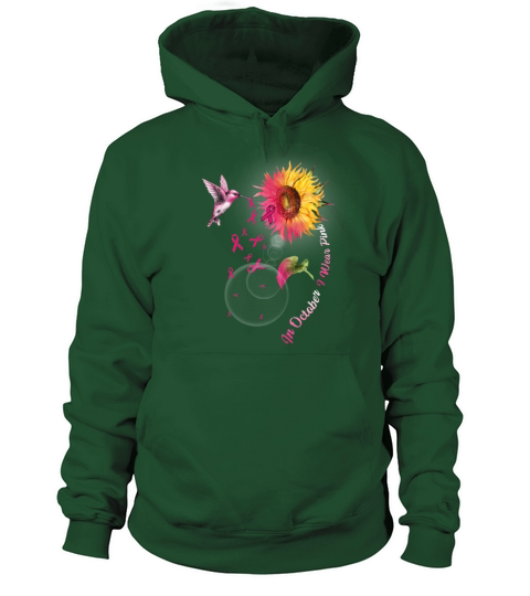In October We Wear Pink Breast Cancer Awareness Men's Hoodie
