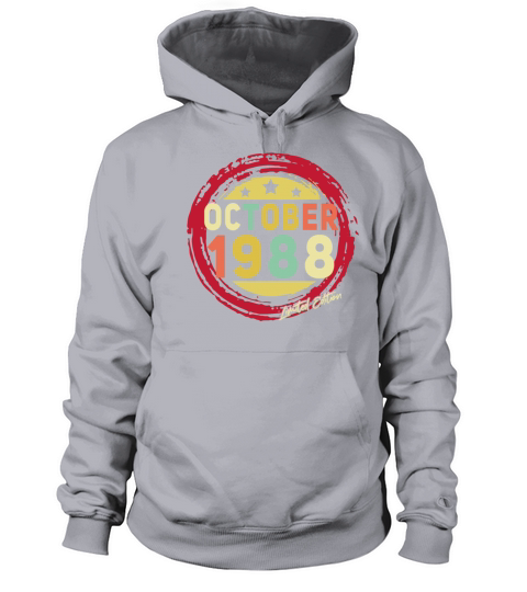 Born October 1988 Vintage Gift Women's Hoodie