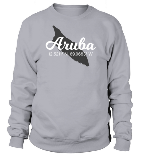 Aruba Island Coordinates Women's Sweatshirt