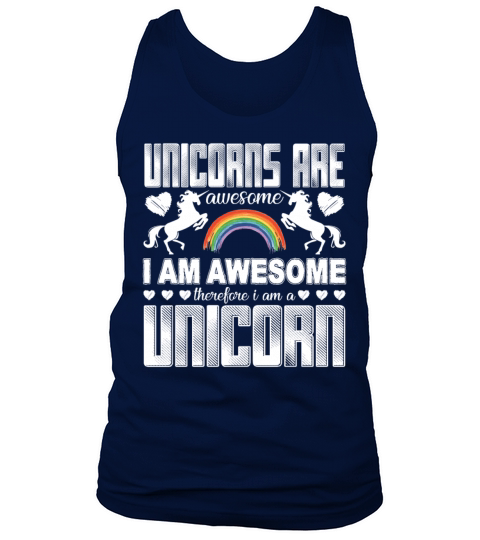 Unicorns Are Awesome Shirt Men's Tank Top