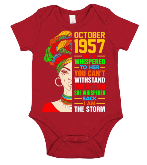 October 1957 The Storm Tshirt Short Sleeve Baby One-Piece