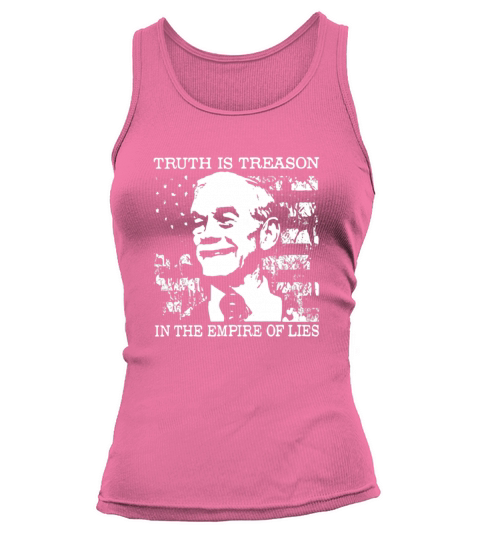 Ron Paul Truth is treason in the empire of lies American Flag Tank top Woman