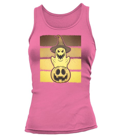 Halloween Ghost Pumpkin Funny spooky Women's Tank Top