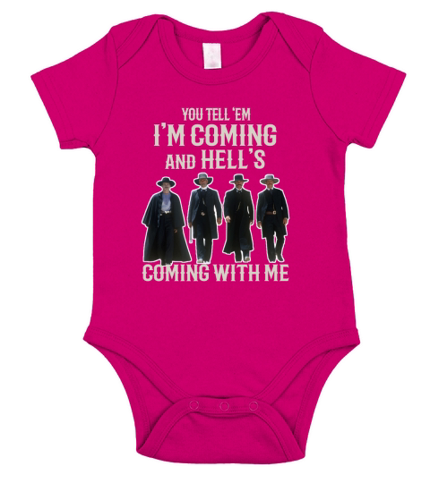 Im Your Huckleberry You Till Em Im Coming and Hells Coming with Me Short Sleeve Baby One-Piece