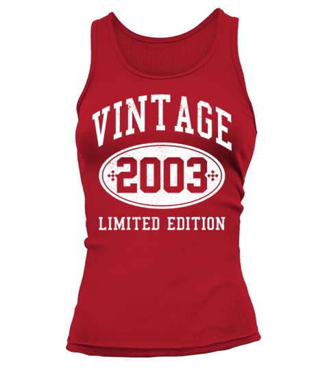 18th Birthday Vintage 2003 Funny Gift Women's Tank Top