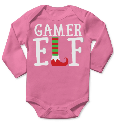 Gamer Elf Long Sleeve Baby One-Piece