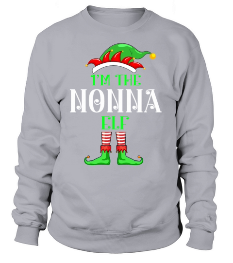 I’m The Nonna Elf Christmas Family Matching Women's Sweatshirt