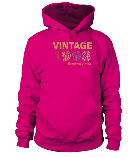 Vintage 1998 Original Parts 22nd Birthday Gifts Women's Hoodie