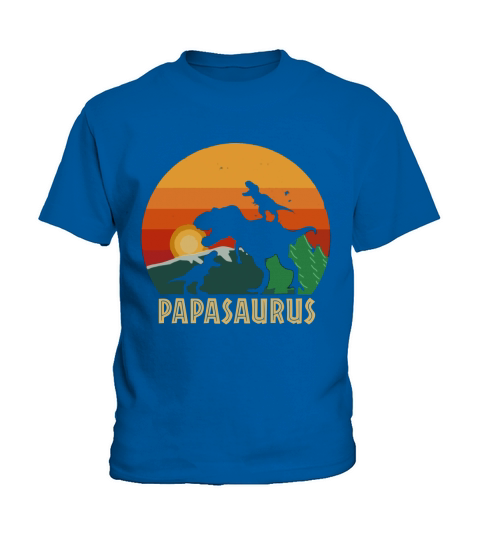Official Papasaurus Papa Gift From Daughter Son-Birthday Christmas shirt Kids T-Shirt