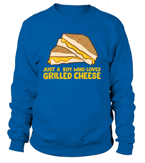 Just a Boy Who Loves Grilled Cheese Cute Grilled Women's Sweatshirt